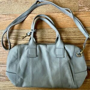 Beautiful grey Fossil handbag purse